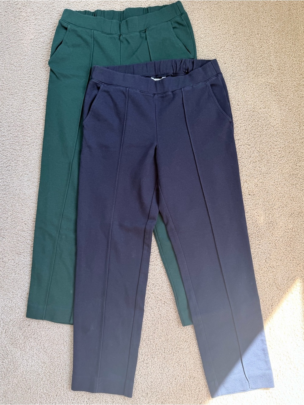 2 pack J Crew workwear soft pull on pants
